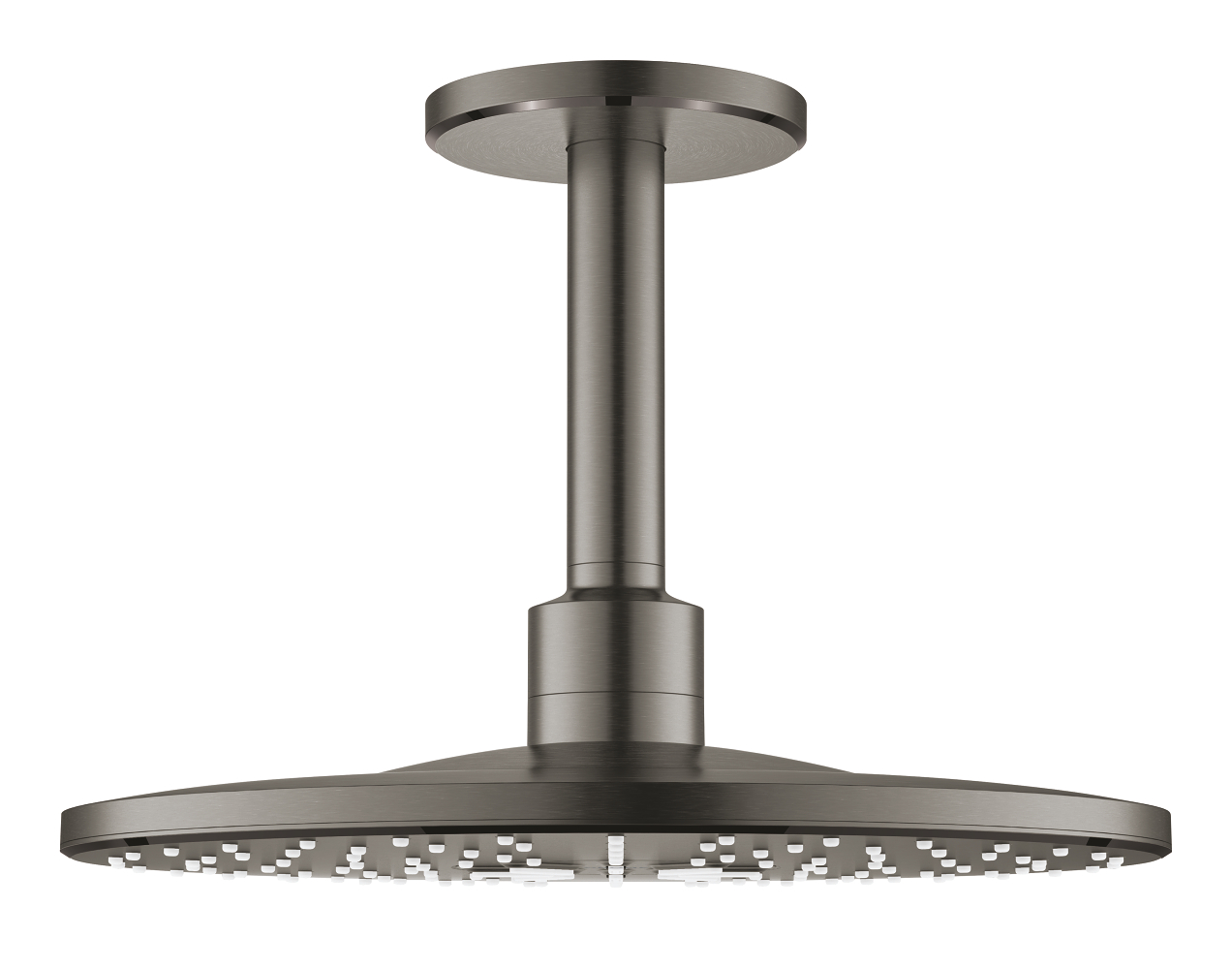 Rainshower 310 SmartActive Набор: верхний душ Ø310, круглый, 2 режима струи + потолочный душевой кронштейн 142 мм , цвет: темный графит, матовый — фото 1