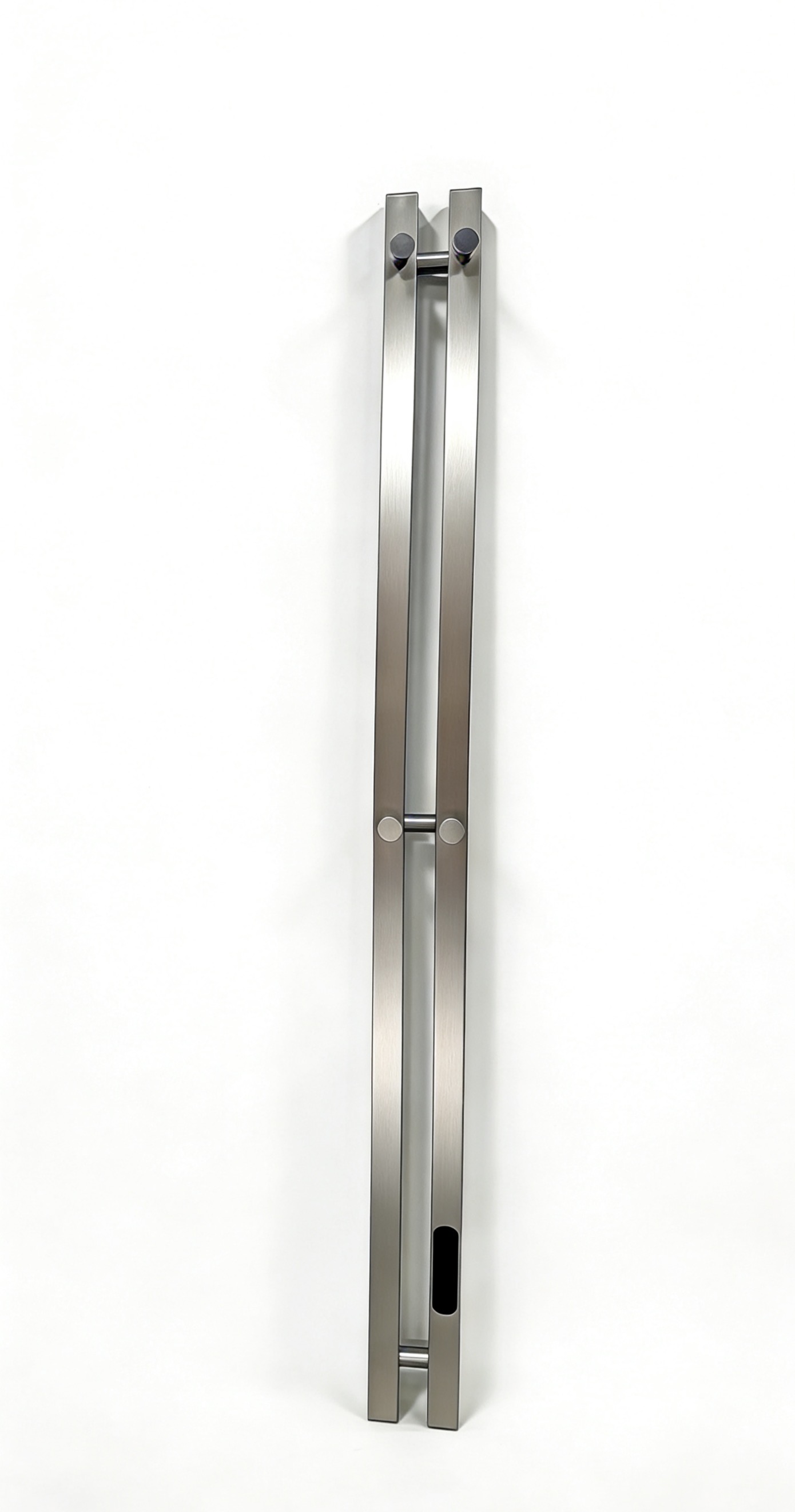 Полотенцесушитель электрический Rein Double Cube-Nickel 1200*90 мм — фото 1
