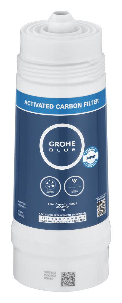 GROHE Blue® Фильтр с активированным углем для мягкой воды (жесткостью водопроводной воды ниже 9 ° KH), 3000 л — фото 1