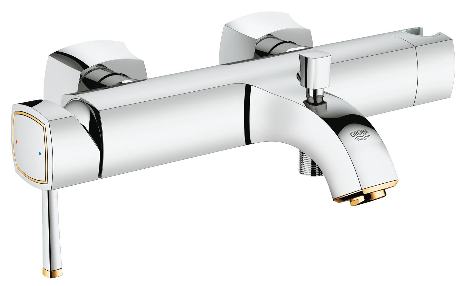 Grandera Смеситель однорычажный для ванны, настенный монтаж — фото 1