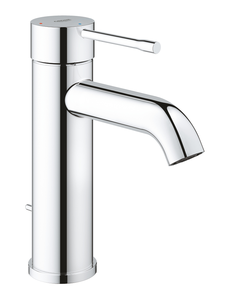 Essence New смеситель для раковины S-Size II, сливной гарнитур, с энергосберегающим картриджем - подача холодной воды при центральном положении рычага — фото 1