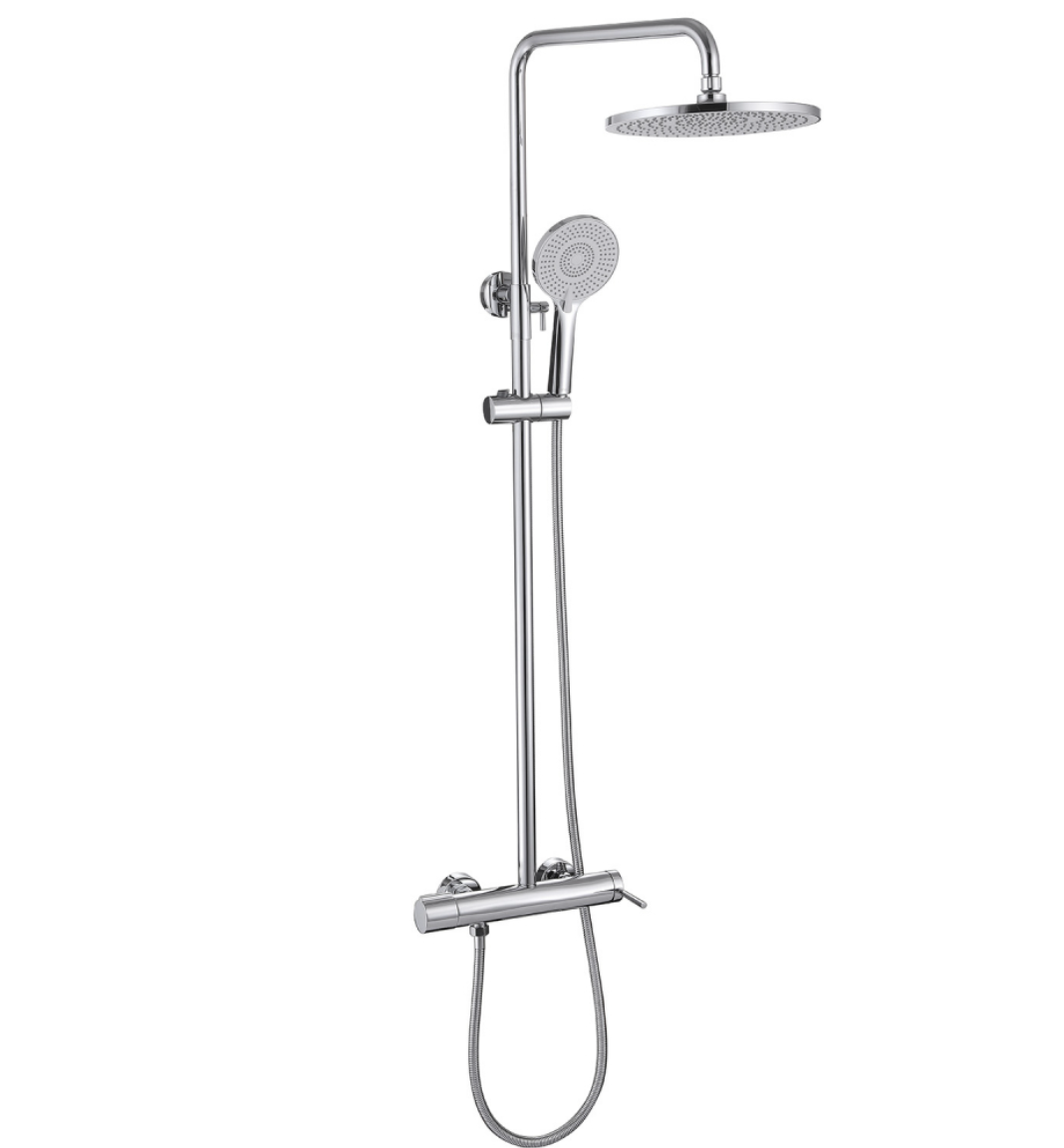 Душевая стойка ABBER Emotion AF8816L с изливом, хром