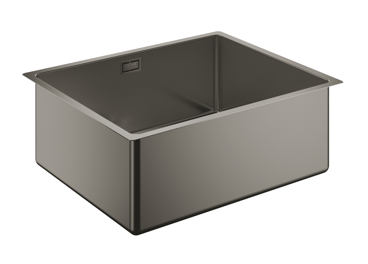 K700U 60-S 54,4/44,4 1.0 Мойка из нержавеющей стали, 1 чаша, монтаж под столешницу, цвет: матовый темный графит — фото 1