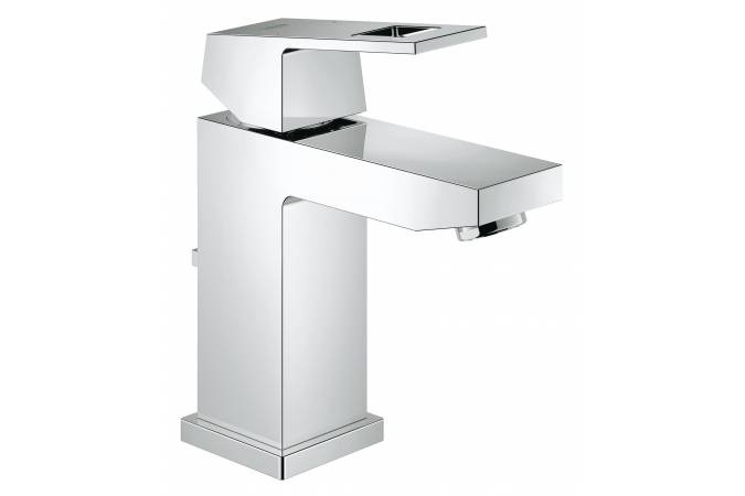 23127000 Смеситель для раковины GROHE Eurocube с донным клапаном,S-size, хром