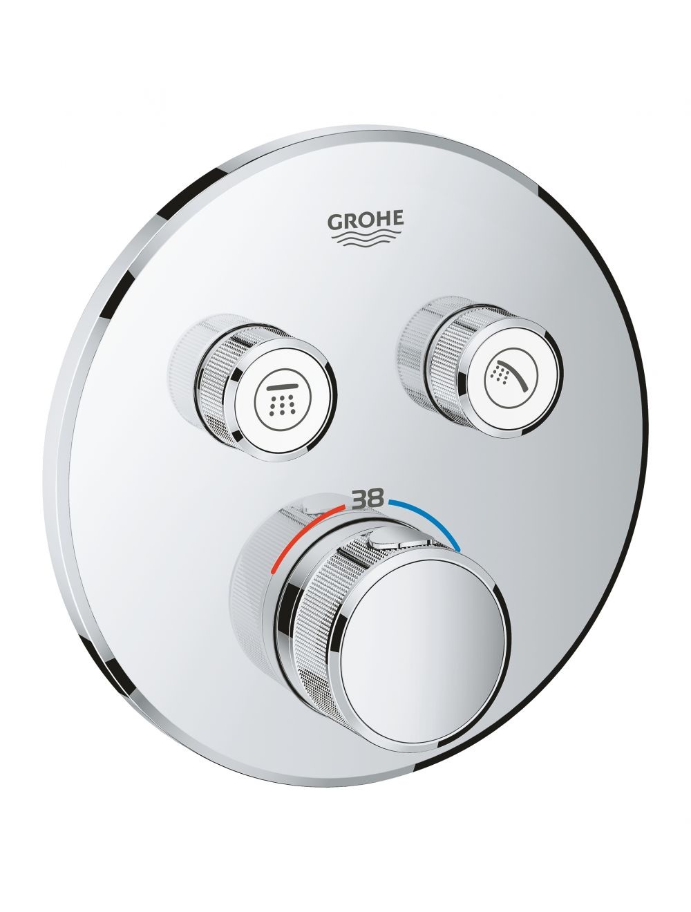 29119000 *Внешняя часть смесителя GROHE Grohtherm SmartControl на 2 выхода,хром