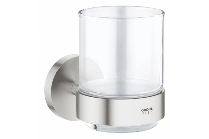 40447DC1 *Стакан GROHE Essentials с держателем, суперсталь