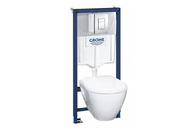 39186000 *GROHE Solido 4 в 1, с подвесным унитазом Serel, сиденьем и панелью смыва Skate Cosmo