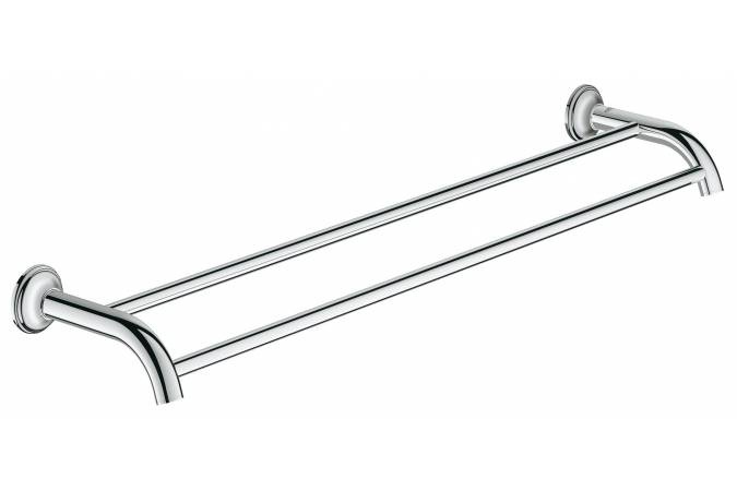40654001 Двойной держатель для полотенца GROHE Essentials Authentic, хром