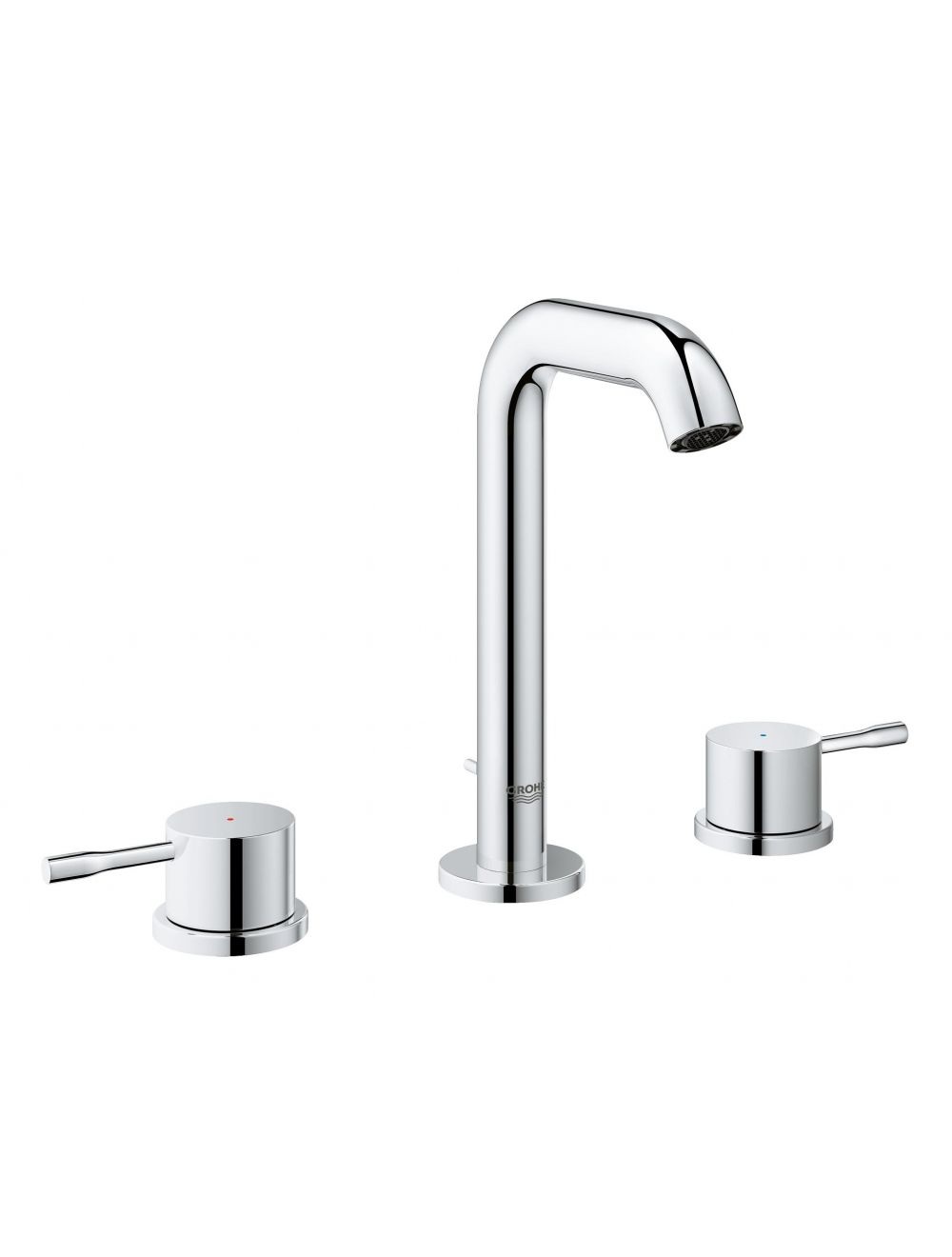20296001 Смеситель для раковины GROHE Essence на 3 отверстия с донным клапаном, хром