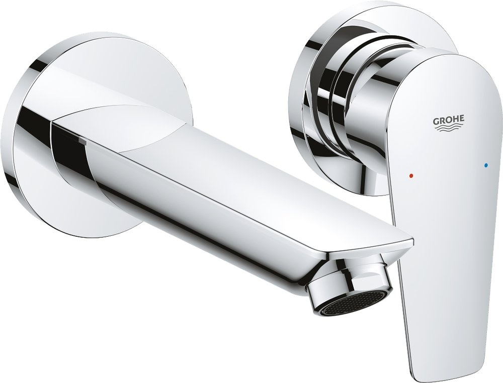 20474001 *Смеситель для раковины GROHE BauEdge на два отверстия, готовый комплект, хром