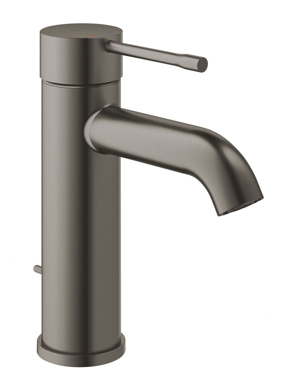23589AL1 *Смеситель для раковины GROHE Essence+ с донным клапаном, S-size, темный графит матовый