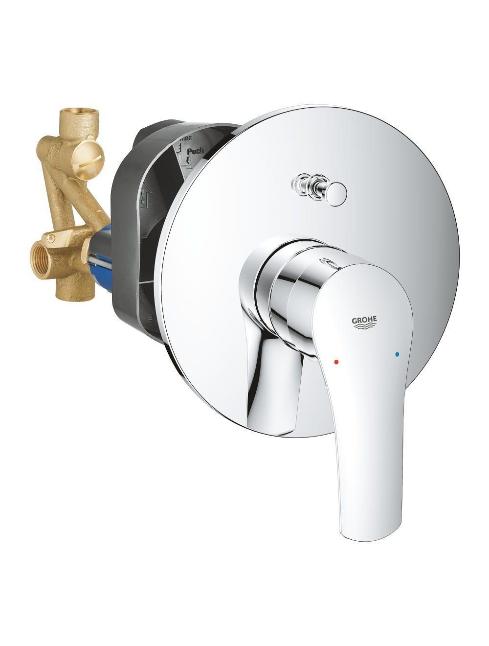 33305003 *Смеситель для ванны скрытого монтажа GROHE Eurosmart, готовый комплект, хром