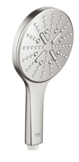 26574DC0 *Ручной душ GROHE Rainshower SmartActive 130, 3 вида струи, суперсталь