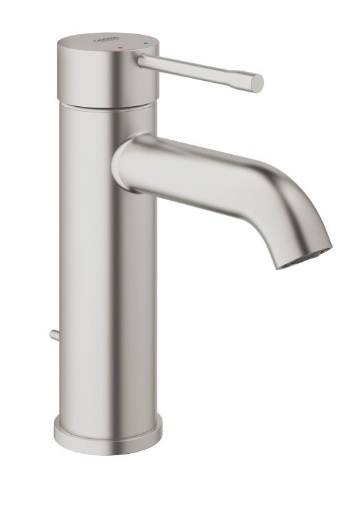 23589DC1 *Смеситель для раковины GROHE Essence+ с донным клапаном, S-size, суперсталь