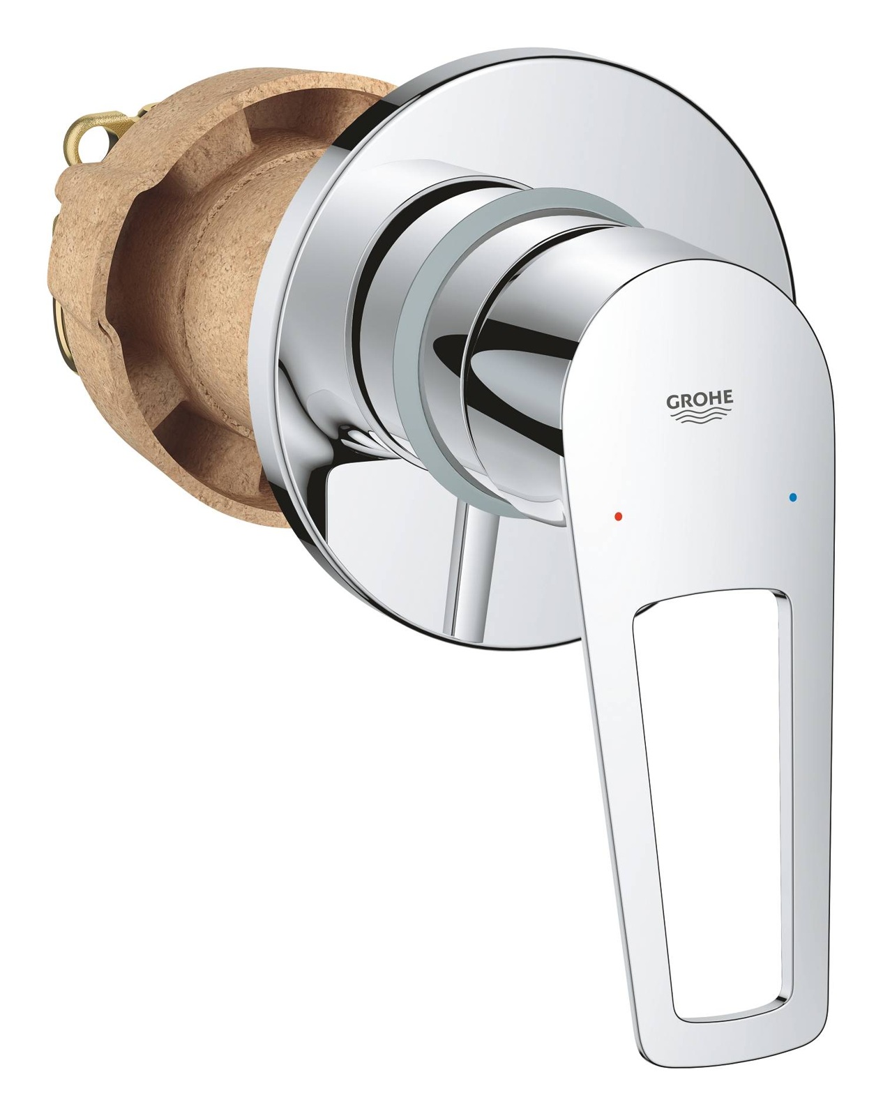 29042001 *Смеситель для душа скрытого монтажа GROHE BauLoop, готовый комплект, хром