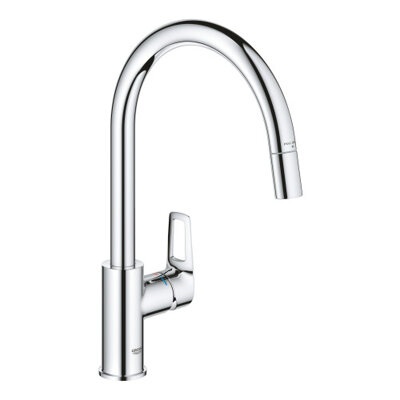 30543000 Смеситель для мойки GROHE BauLoop New с выдвижной лейкой, хром