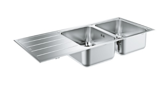 31588SD1 Мойка GROHE K500 с корзинчатым вентилем, нержавеющая сталь