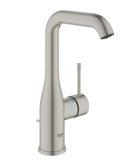 24174DC1 *Смеситель для раковины GROHE Essence с донным клапаном, L-Size, суперсталь