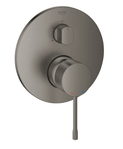 24092AL1 Внешняя панель смесителя GROHE Essence, на 3 положения, темный графит матовый