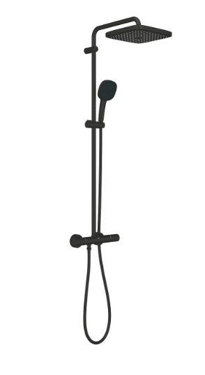 266892431 *Душевая система GROHE Tempesta System 250 CUBE с термостатом, черный матовый