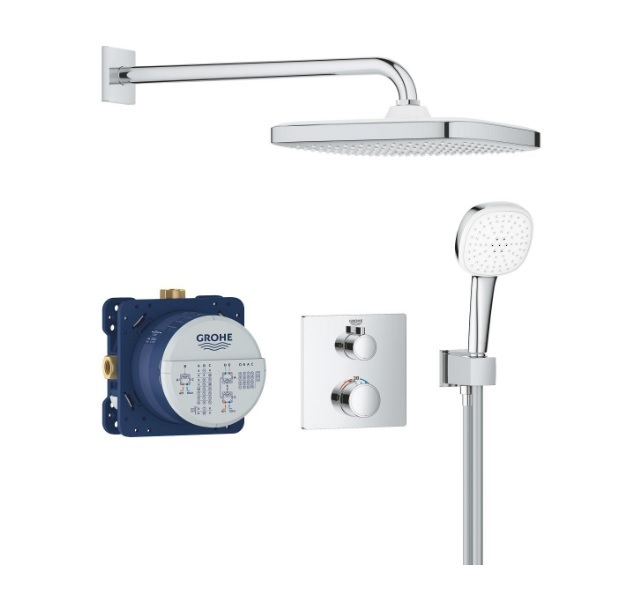 34871000 *Набор для комплектации душа GROHE Grohtherm 250 CUBE, хром