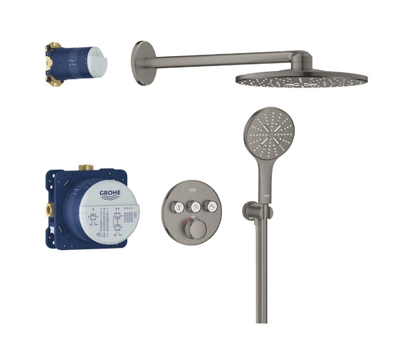 34863AL0 *Набор для комплектации душа GROHE Grohtherm SmartControl 310, темный графит матовый