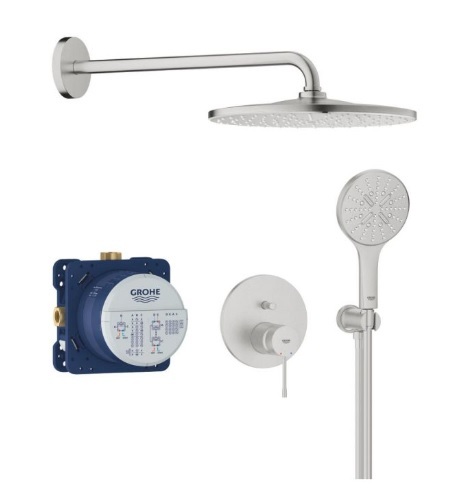 25287DC0 *Набор для комплектации душа GROHE Essence 310, суперсталь