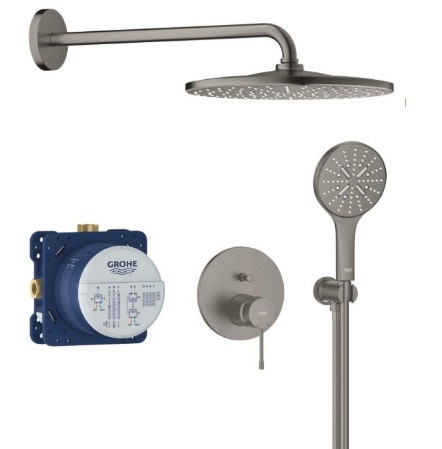 25287AL0 *Набор для комплектации душа GROHE Essence 310, темный графит матовый