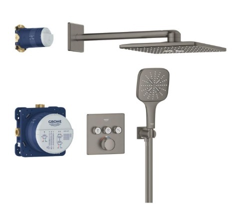 34864AL0 Набор для комплектации душа GROHE Grohtherm SmartControl 310, темный графит матовый