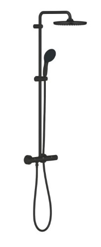 266702431 Душевая система GROHE Tempesta System 250 с термостатом, матовый черный