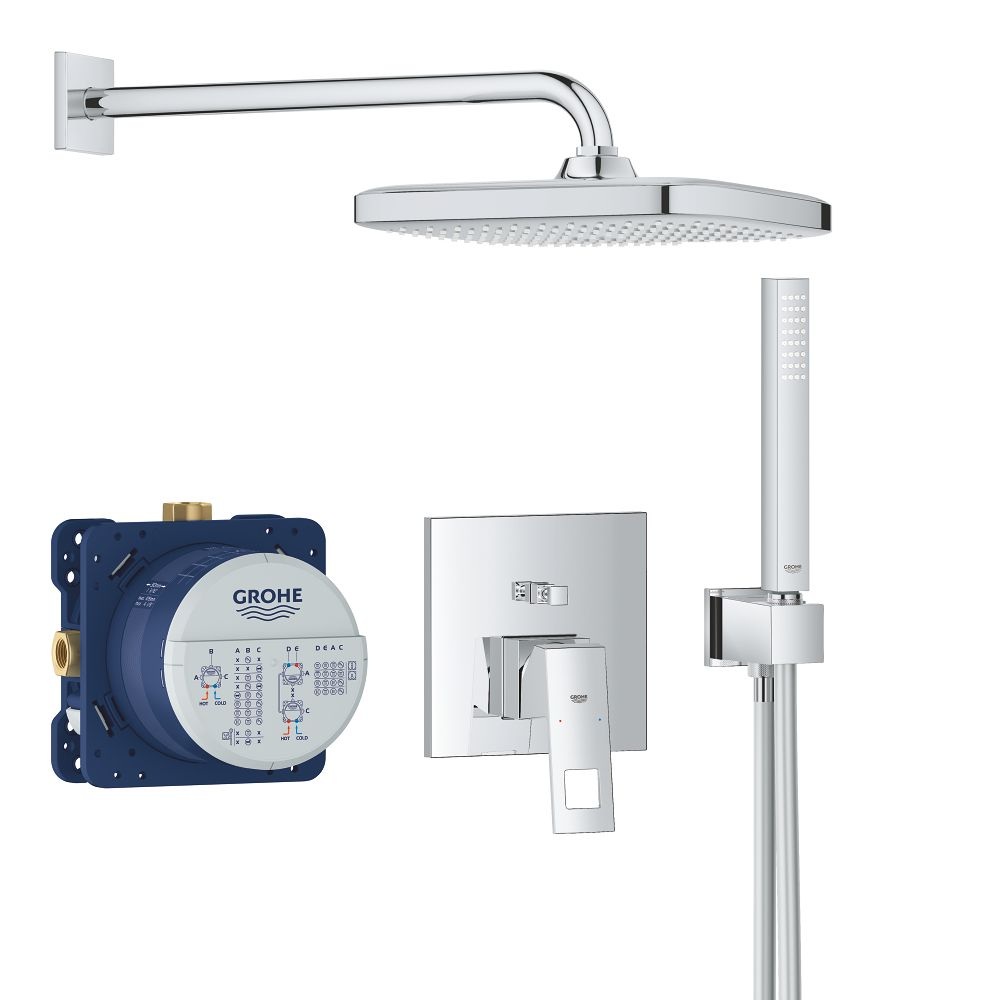 25289000 *Набор для комплектации душа GROHE Eurocube 250, хром