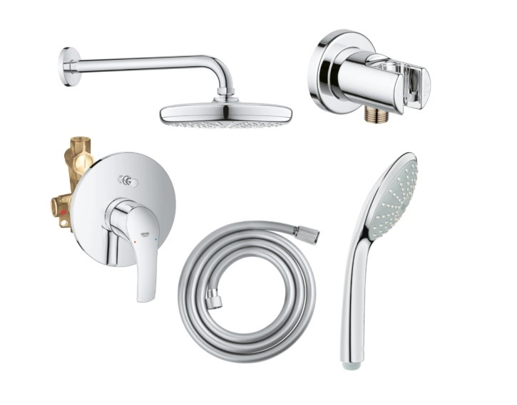 129187 *Набор для комплектации душа GROHE Eurosmart 200, хром