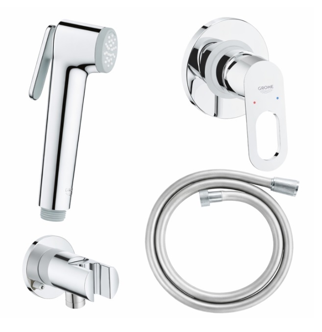 129189 *Набор с гигиеническим душем GROHE BauLoop, хром