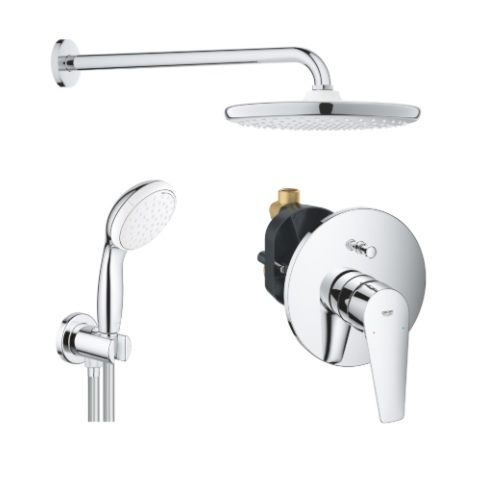 1000191 *Набор для комплектации душа GROHE BauEdge 250, хром