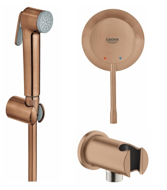 129575 *Набор с гигиеническим душем GROHE Essence, теплый закат матовый